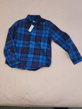 The Children's Place Blue Plaid Button-Down Shirt